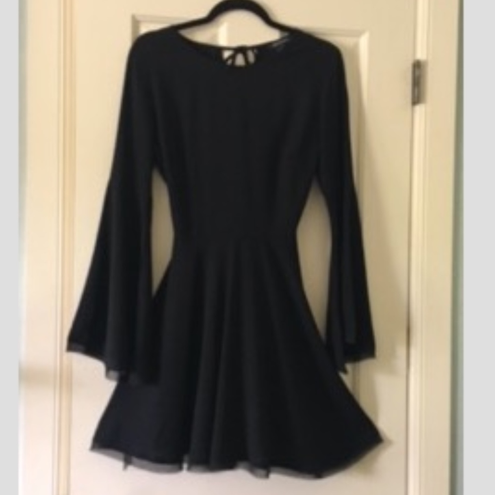 Hers & Mine Black skater dress